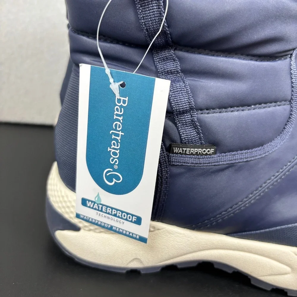 Baretraps Darra Womens Navy Blue Waterproof Winter Snow Boots Size 10M New Shoes